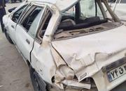 ماشین تصادفی اسقاطی سوخته دوتیکه